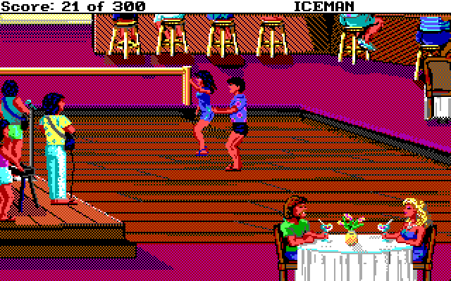 Code-Name: Iceman IBM PC/Compatibles Screenshot: Dancing with a girl.