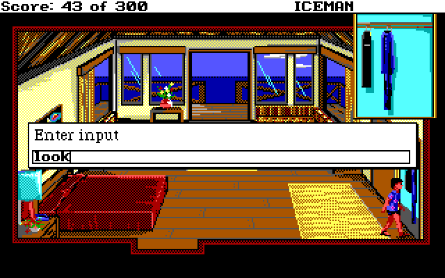 Code-Name: Iceman IBM PC/Compatibles Screenshot: Entering a command...