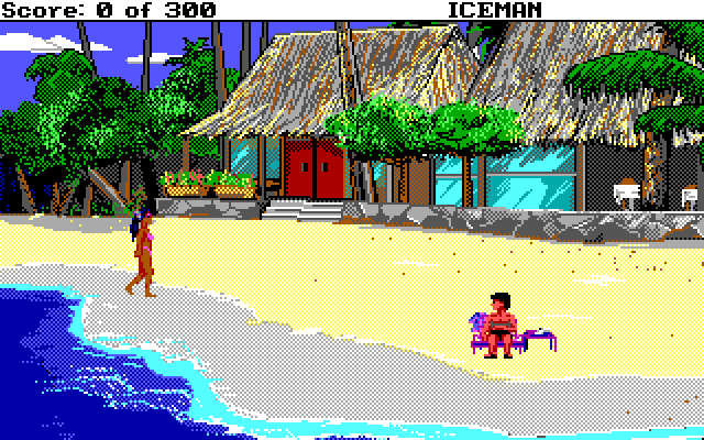 Code-Name: Iceman IBM PC/Compatibles Screenshot: The opening location.