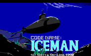 Code-Name: Iceman for IBM PC/Compatibles - Title screen.
