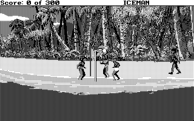 Code-Name: Iceman IBM PC/Compatibles Screenshot: A game of beach volleyball.