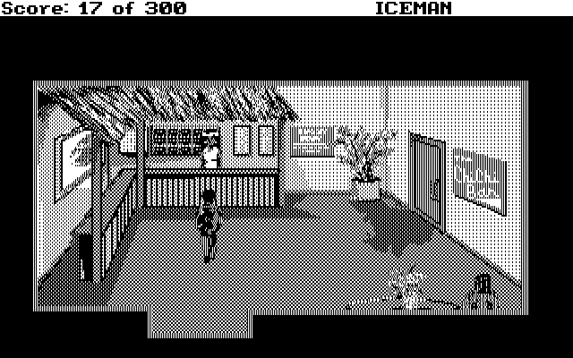 Code-Name: Iceman IBM PC/Compatibles Screenshot: Hotel lobby.