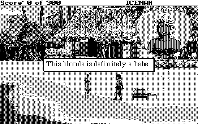Code-Name: Iceman IBM PC/Compatibles Screenshot: Lot's of women on this tropical island...
