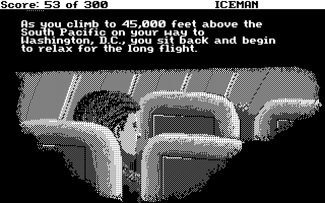 Code-Name: Iceman IBM PC/Compatibles Screenshot: Start of a flight.