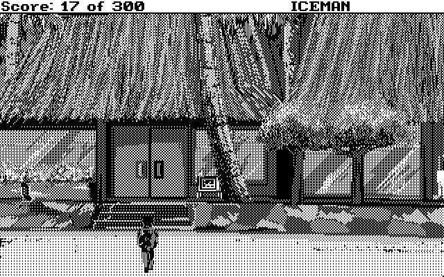 Code-Name: Iceman IBM PC/Compatibles Screenshot: The entrance to the hotel.