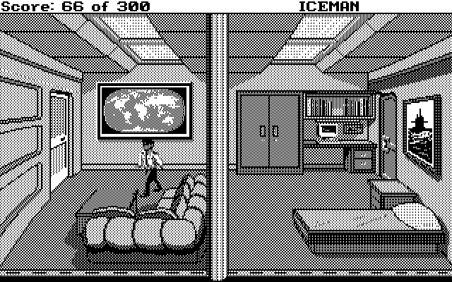 Code-Name: Iceman IBM PC/Compatibles Screenshot: My quarters on the sub...not bad!
