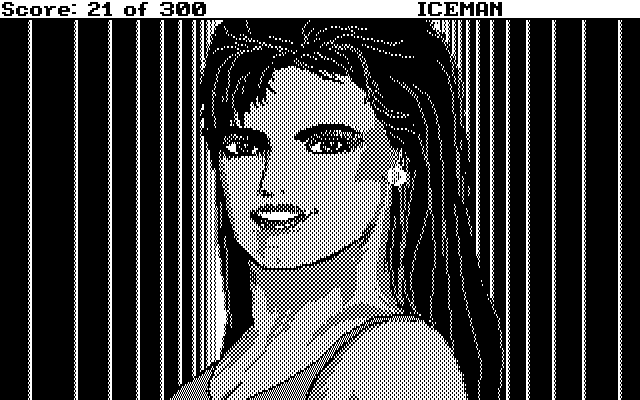 Code-Name: Iceman IBM PC/Compatibles Screenshot: She looks pretty...but who is she?