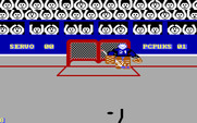 International Hockey for IBM PC/Compatibles - Attempting a penalty shot...