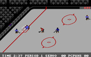 International Hockey for IBM PC/Compatibles - Defending the goal.