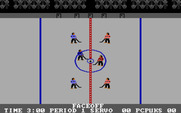 International Hockey for IBM PC/Compatibles - Faceoff! The game begins...