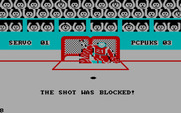 International Hockey for IBM PC/Compatibles - The shot was blocked...