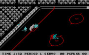 International Hockey for IBM PC/Compatibles - Defending the goal.