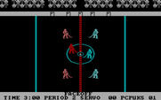 International Hockey for IBM PC/Compatibles - Faceoff at the start of the next period.