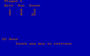 NCR Country Club for IBM PC/Compatibles - The scorecard...