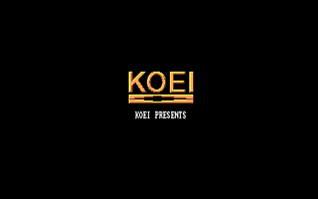 Nobunaga's Ambition IBM PC/Compatibles Screenshot: Koei logo.