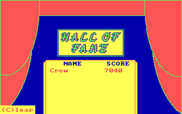 Press Your Luck IBM PC/Compatibles Screenshot: The hall of fame.