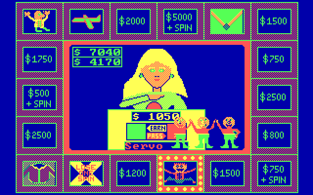Press Your Luck IBM PC/Compatibles Screenshot: Another whammy...
