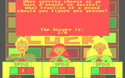 Press Your Luck for IBM PC/Compatibles - The answer is..and player one won a spin.