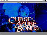 Curse of the Azure Bonds for Macintosh - Title screen 1.