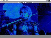 Curse of the Azure Bonds for Macintosh - Introduction screen.
