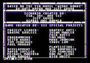 Curse of the Azure Bonds for Apple II - Credits and main menu.