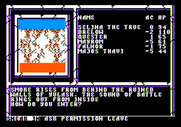 Curse of the Azure Bonds for Apple II - Sneak in, or ask permission?
