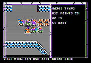 Curse of the Azure Bonds for Apple II - Starting a battle...