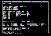 Curse of the Azure Bonds for Apple II - Viewing some stats...