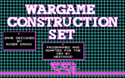 Wargame Construction Set for IBM PC/Compatibles - Title screen.