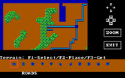 Wargame Construction Set for IBM PC/Compatibles - Editing the map.