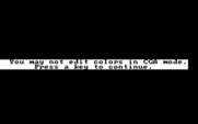 Wargame Construction Set for IBM PC/Compatibles - The game doesn't allow the colors to be changed in CGA mode.