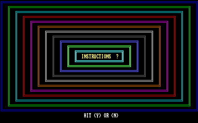 Vegas Games IBM PC/Compatibles Screenshot: Video Blackjack: do you want instructions?