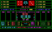 Vegas Games for IBM PC/Compatibles - Video Craps: rolling the dice.