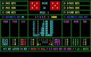 Vegas Games for IBM PC/Compatibles - Video Craps: you can choose to have the computer auto bet.