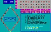 Vegas Games for IBM PC/Compatibles - Diamond Roulette: starting a game.