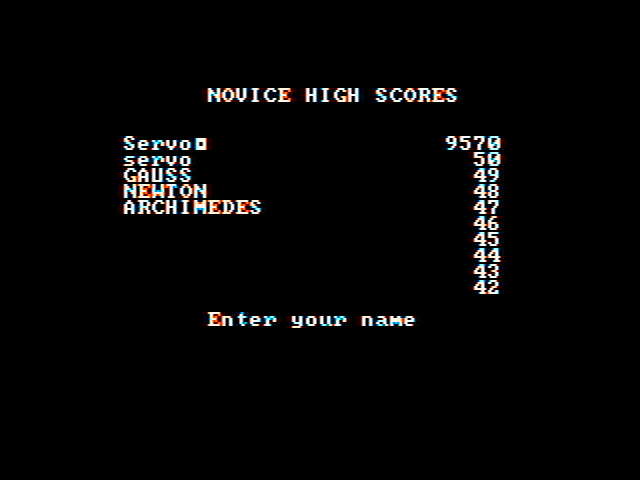 J-Bird IBM PC/Compatibles Screenshot: Enter your name in the high score table...