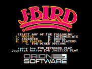 J-Bird for IBM PC/Compatibles - The main game menu.