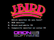 J-Bird for IBM PC/Compatibles - Monitor type selection.