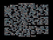 J-Bird for IBM PC/Compatibles - Game instructions, part 1.