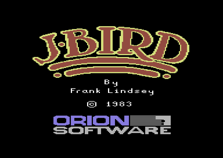 J-Bird Commodore 64 Screenshot: Title screen.