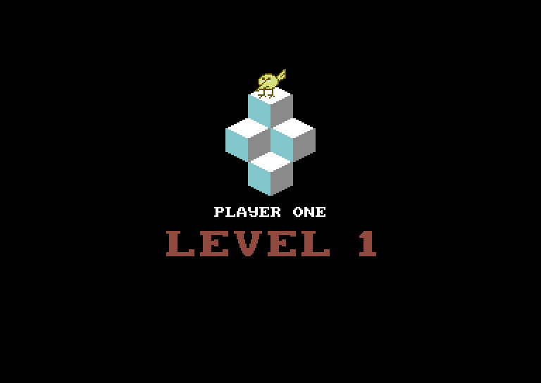 J-Bird Commodore 64 Screenshot: Level one start.