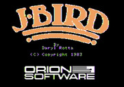 J-Bird for Apple II - Title screen.