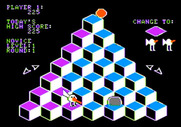 J-Bird for Apple II - Level 1 start; watch out for the grey ball, it hatches into the snake!