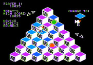 J-Bird for Apple II - Catch the green ball to temporarily freeze all opponents.
