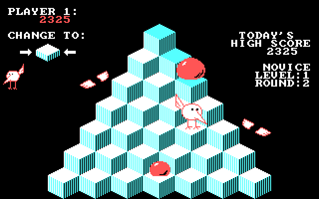 J-Bird IBM PC/Compatibles Screenshot: The large spheres hatch into a snake.