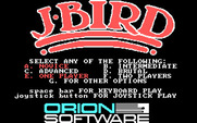 J-Bird for IBM PC/Compatibles - The main menu.
