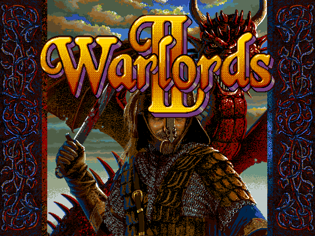 Warlords II IBM PC/Compatibles Screenshot: Title screen.