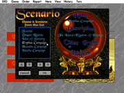 Warlords II for IBM PC/Compatibles - Selecting a scenario.