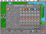 Warlords II for IBM PC/Compatibles - Diplomatic action menu.