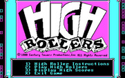 High Rollers for IBM PC/Compatibles - Secondary title screen